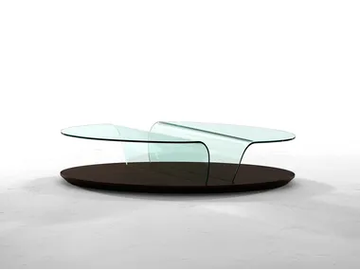 ARONA - Low oval glass coffee table by Tonin Casa - view 2